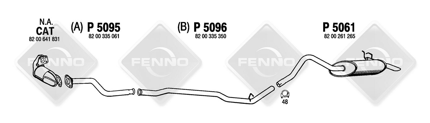 EXHAUST PIPE - FENNOSTEEL FINLAND P5095